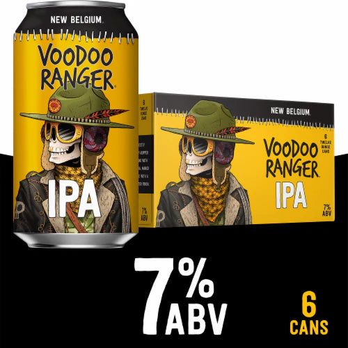 New Belgium Voodoo Ranger IPA 12oz 6 Pack Cans