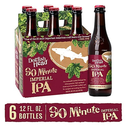 Dogfish Head 90 Minute IPA 12oz 6 Pack Bottles