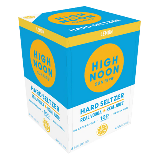 High Noon Hard Seltzer Lemon 12oz 4 Pack Cans
