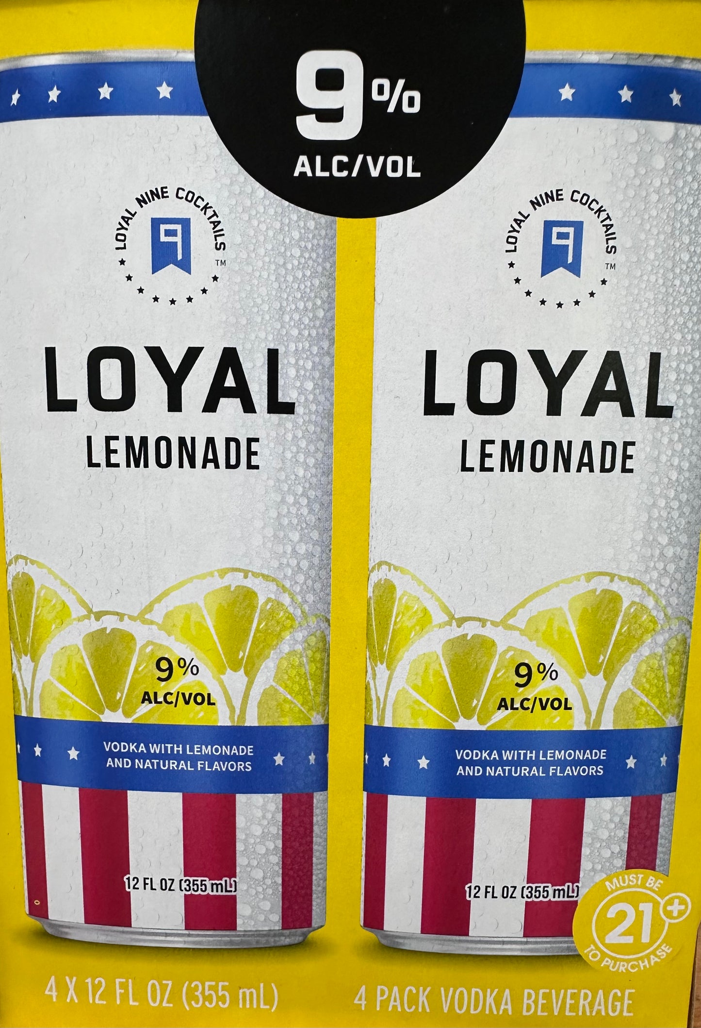 Loyal Lemonade 12oz 4 Pack Cans