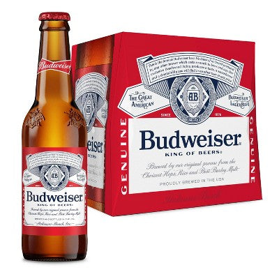 Budweiser 12oz 6 Pack Bottles