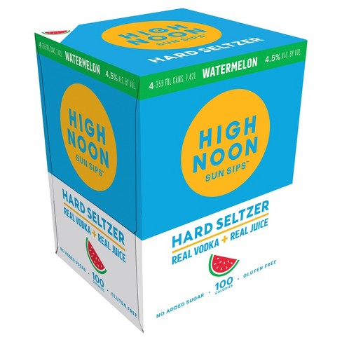 High Noon Hard Seltzer Watermelon 12oz 4 Pack Cans