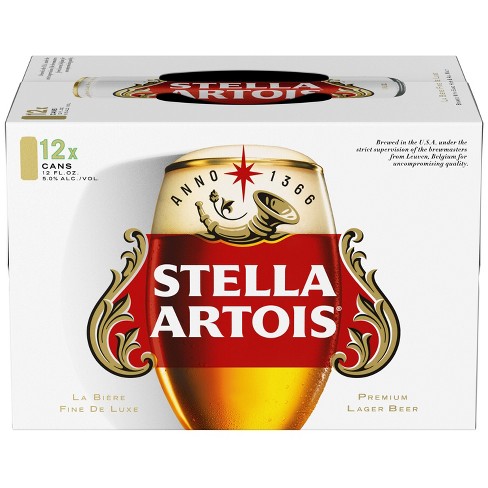 Stella Artois 11.2o 12 Pack Cans