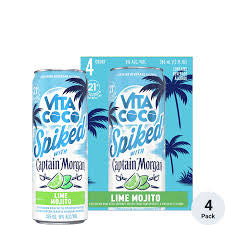 Captain Morgan Vita Coco Spiked Lime Mojito 12oz 4 Pack Cans