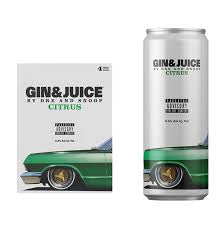 Gin & Juice By Dre and Snoop Citrus 12oz 4 Pack