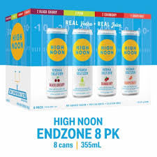 High Noon Hard Seltzer Endzone Variety 8 Pack