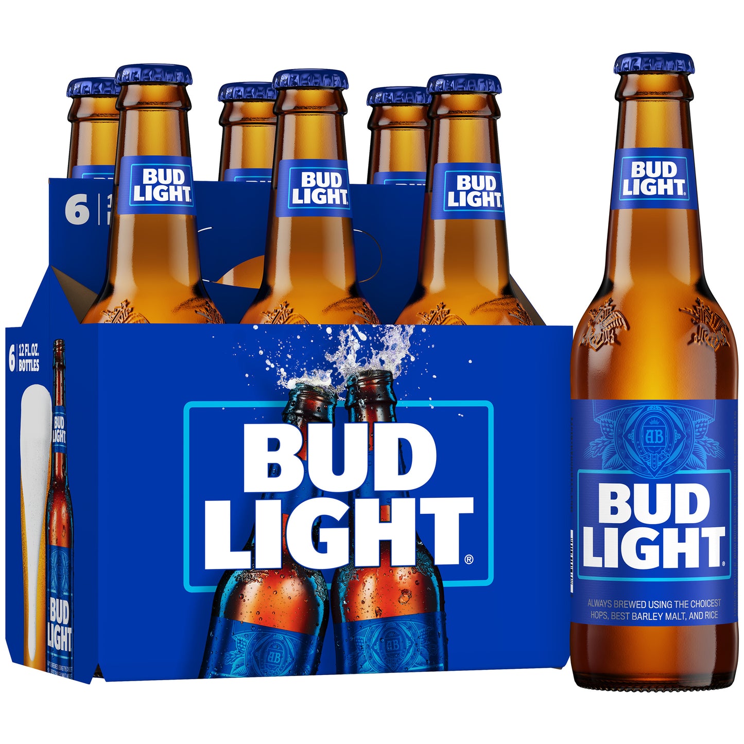 Bud Light 12oz 6 Pack bottle