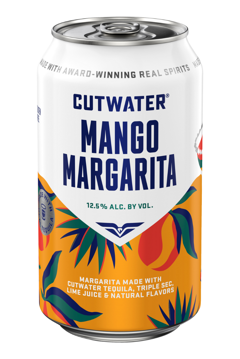 CUTWATER Mango Margarita 12oz 4 Pack Cans