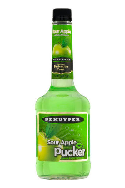 DeKuyper Sour Apple Pucker Schnapps Liqueur