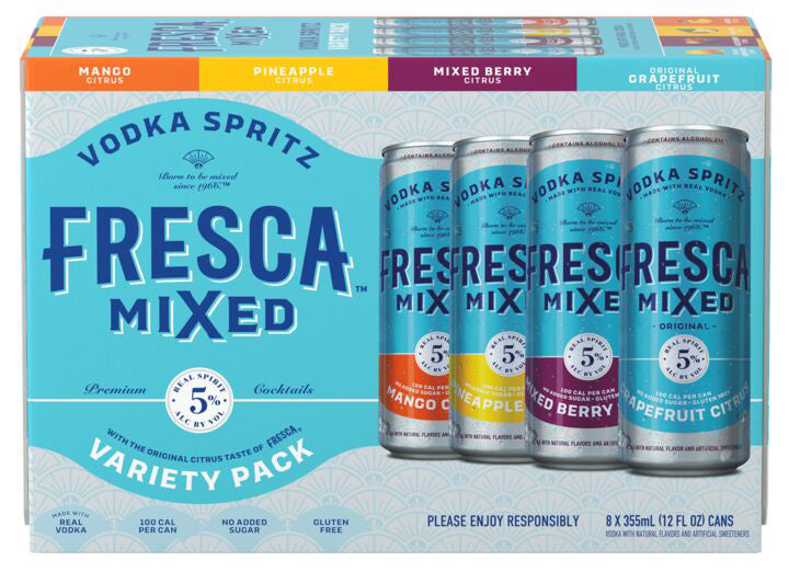 Fresca Vodka Spritz Mix Pack 12oz 8 Pack