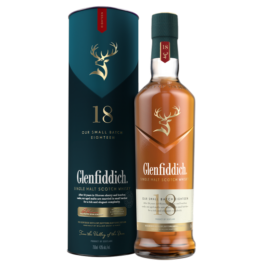 Glenfiddich 18 Year Old Small Batch Single Malt Scotch Whisky