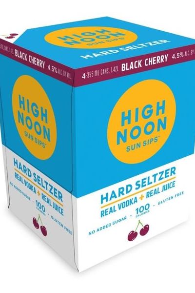 High Noon Hard Seltzer Black Cherry 4 Pack Cans