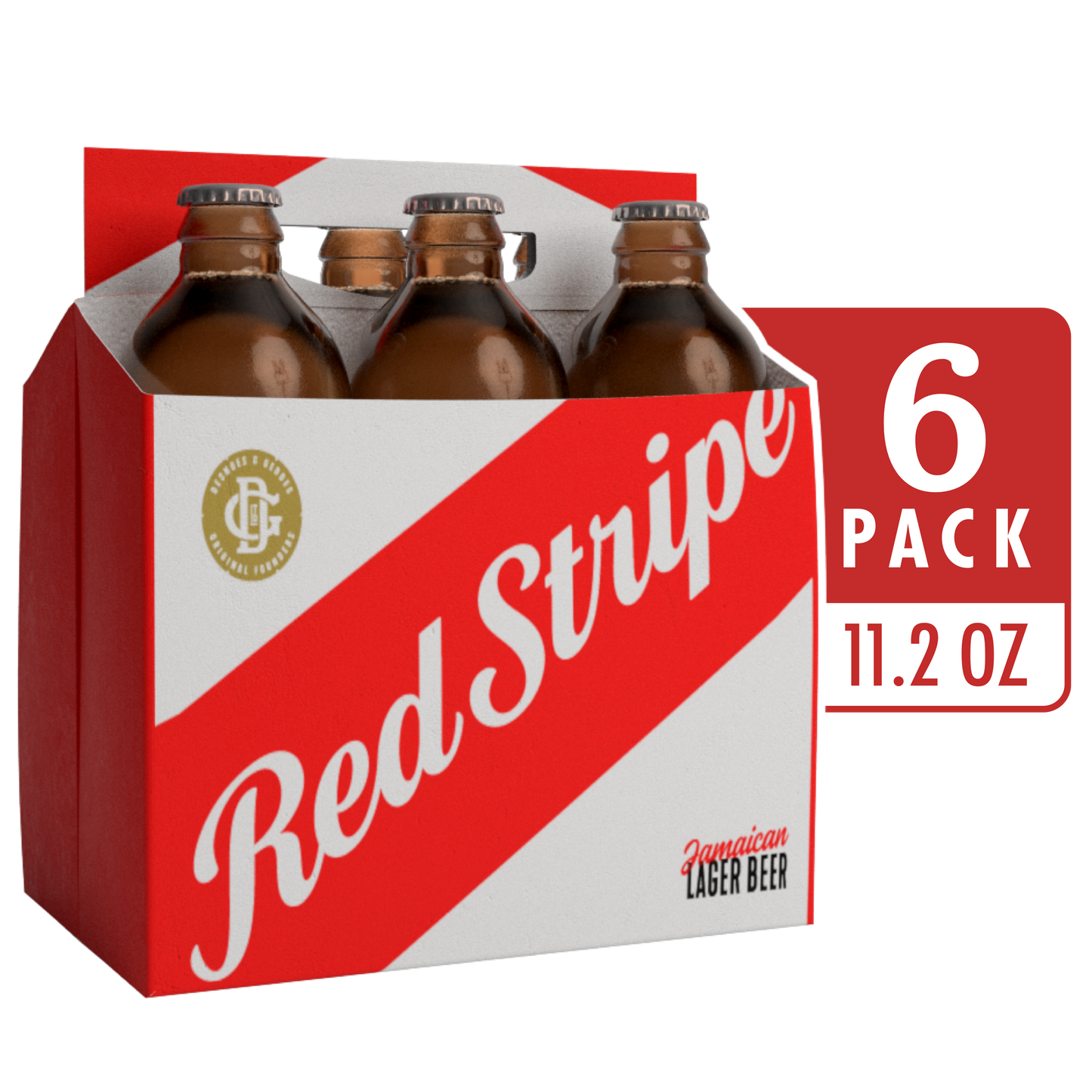 Red Stripe 11.2oz 6 Pack Bottles