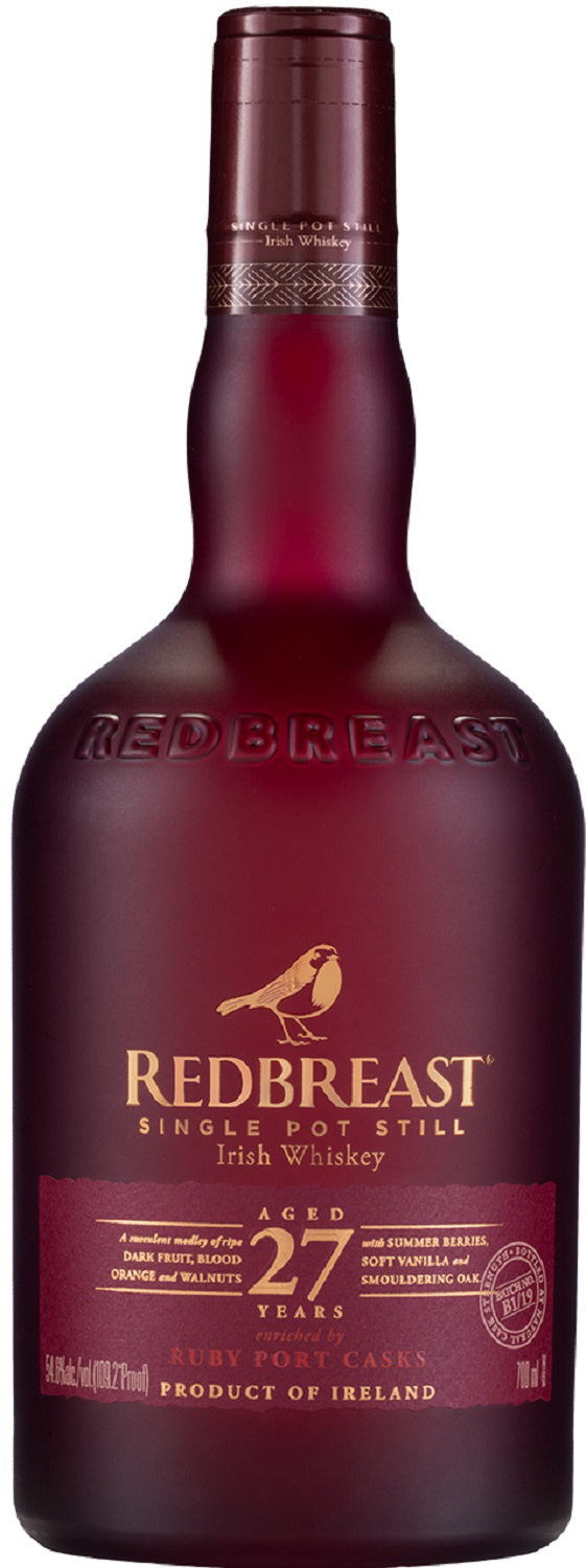 Redbreast 27 Year Irish Single Pot Still Whiskey