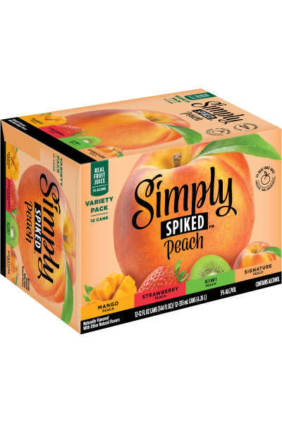 Simply Spiked Peach Variety 12oz 12 Pack Cans