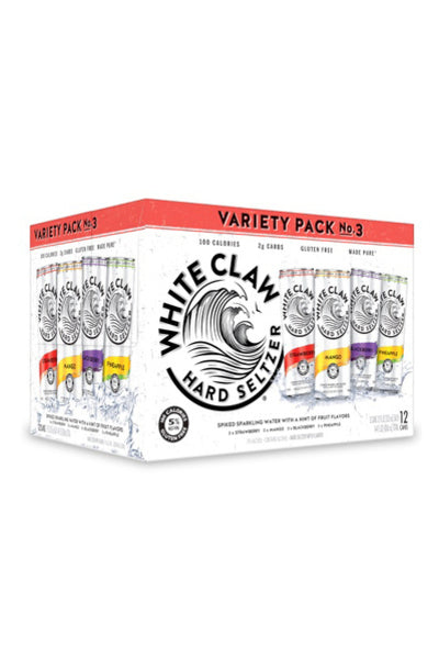 White Claw Hard Seltzer Variety Pack No. 3 12oz 12 Pack Cans
