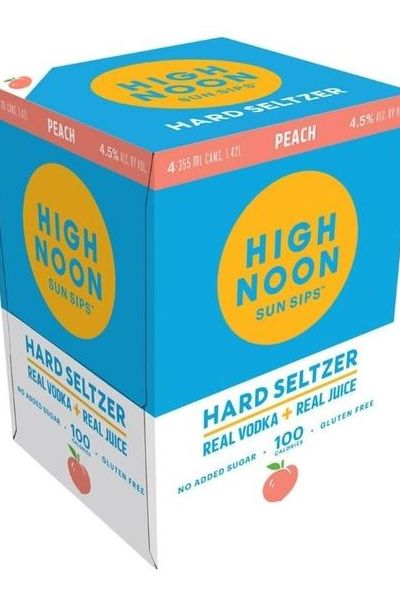 High Noon Hard Seltzer Peach 12oz 4 Pack Cans