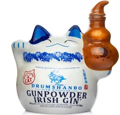 Drumshanbo Gunpowder Irish Gin Ceramic Cat 700ML