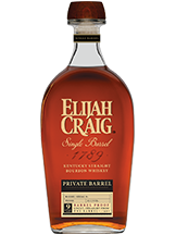 Elijah Craig Private Barrel Bourbon (Tenley market liquor Barrel No#6639945)